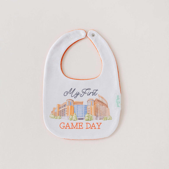 Nola Tawk - Texas Organic Cotton Baby Bib - My First Game Day