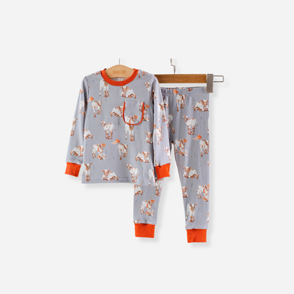 Nola Tawk - Texas' Most Valuable Calf Cotton Pajama - 2-Piece Set