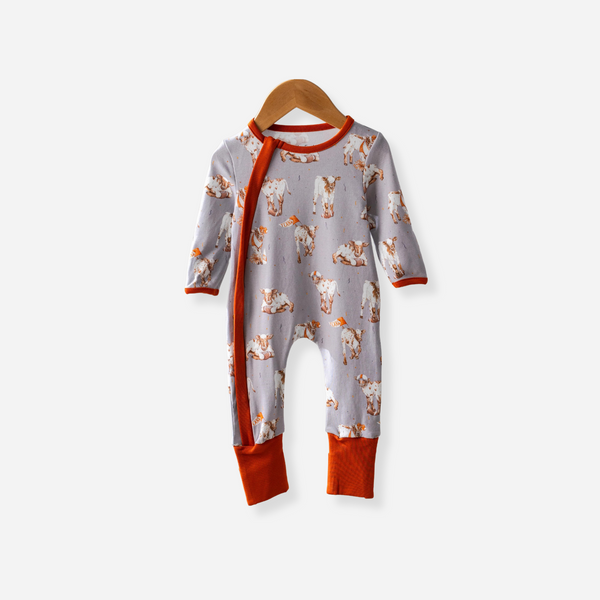 Nola Tawk - Texas' Most Valuable Calf Cotton Pajama - Zip Up