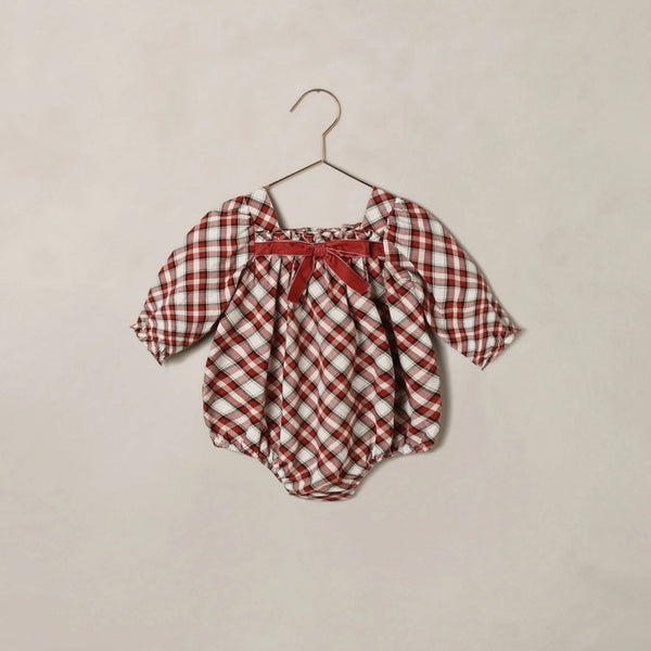 Noralee - Annette Romper - Holiday Tartan