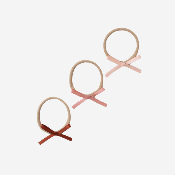 Noralee - Baby Bow Headbands - Blush, Red, Pink