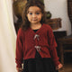 Noralee -  Bow Cardigan - Ruby