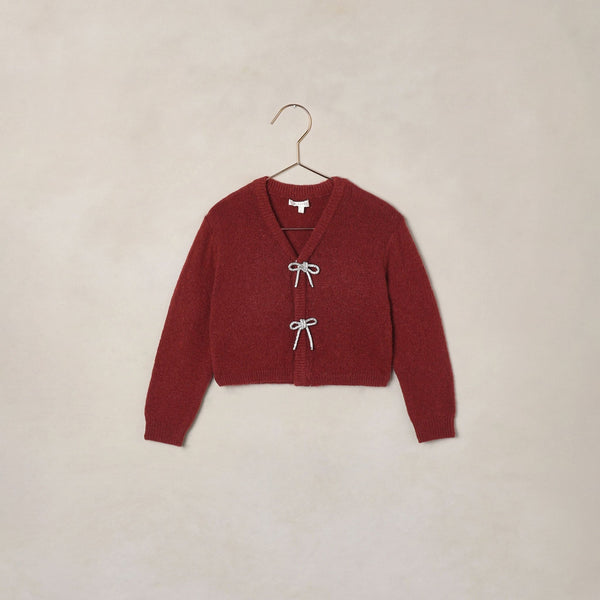 Noralee -  Bow Cardigan - Ruby
