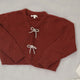 Noralee -  Bow Cardigan - Ruby