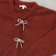 Noralee -  Bow Cardigan - Ruby