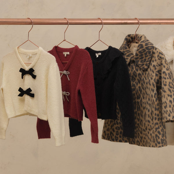 Noralee -  Bow Cardigan - Ruby