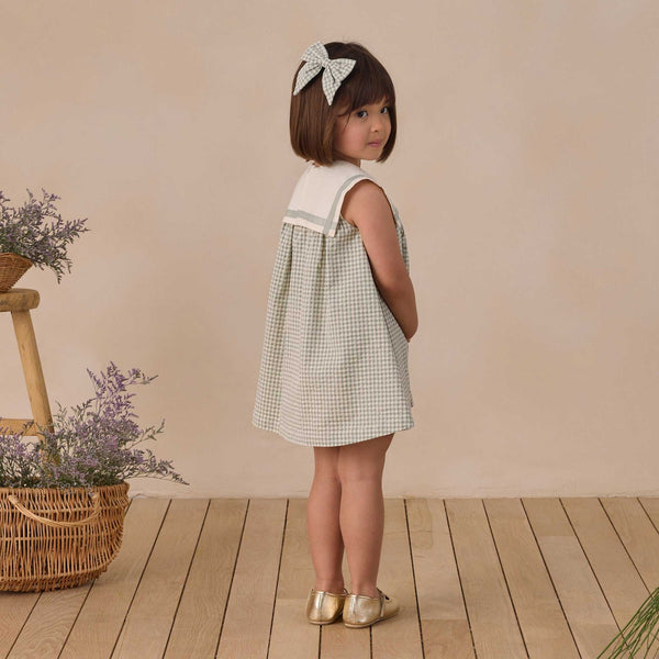 Noralee - Daisy Dress - Eucalyptus Check