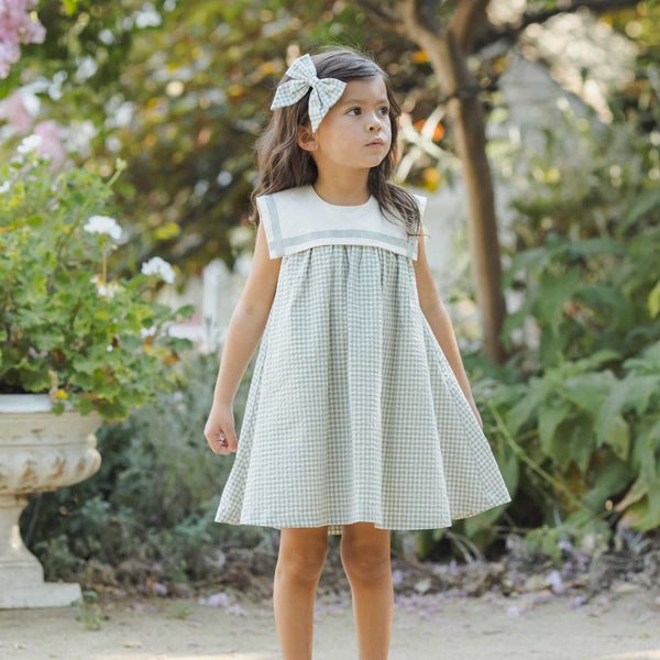 Noralee - Daisy Dress - Eucalyptus Check