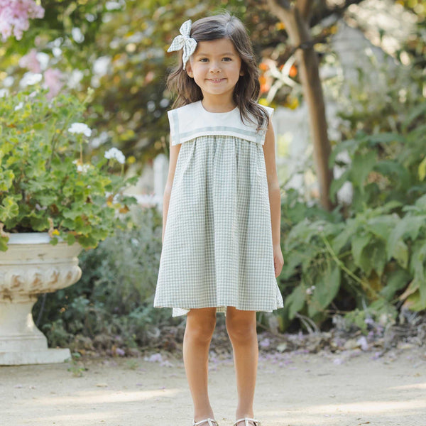 Noralee - Daisy Dress - Eucalyptus Check
