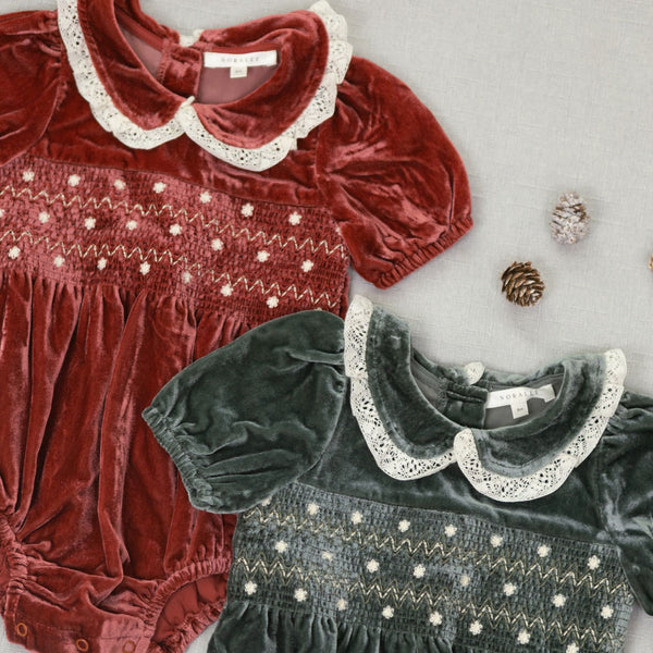 Noralee -  Elizabeth Romper - Ruby