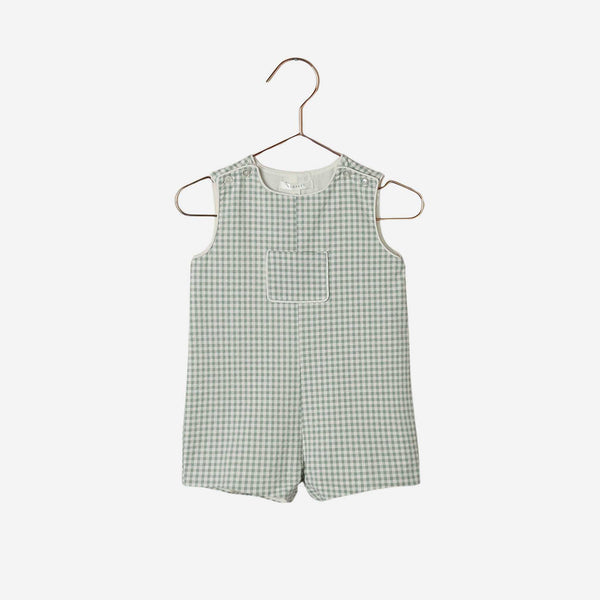 Noralee - Georgie Romper - Eucalyptus Check