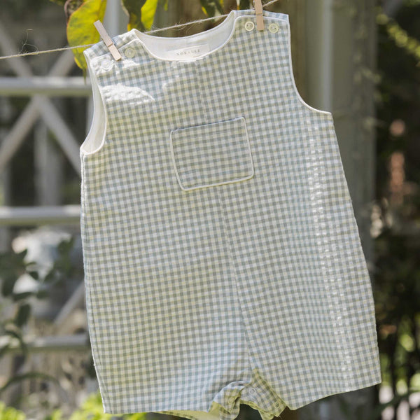 Noralee - Georgie Romper - Eucalyptus Check