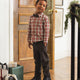 Noralee -  Harrison Button Down - Holiday Tartan