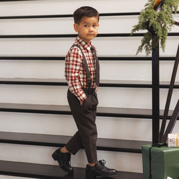 Noralee -  Harrison Button Down - Holiday Tartan