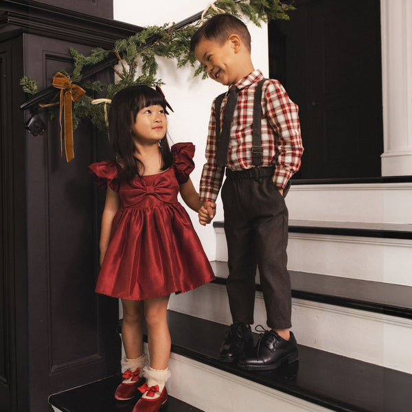 Noralee -  Harrison Button Down - Holiday Tartan