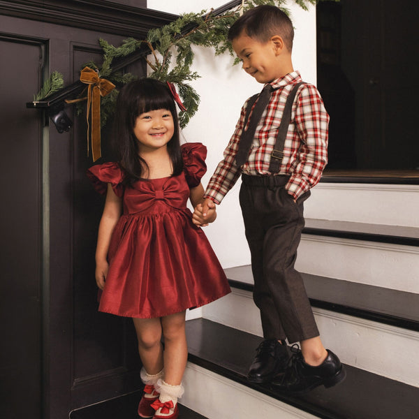 Noralee -  Harrison Button Down - Holiday Tartan