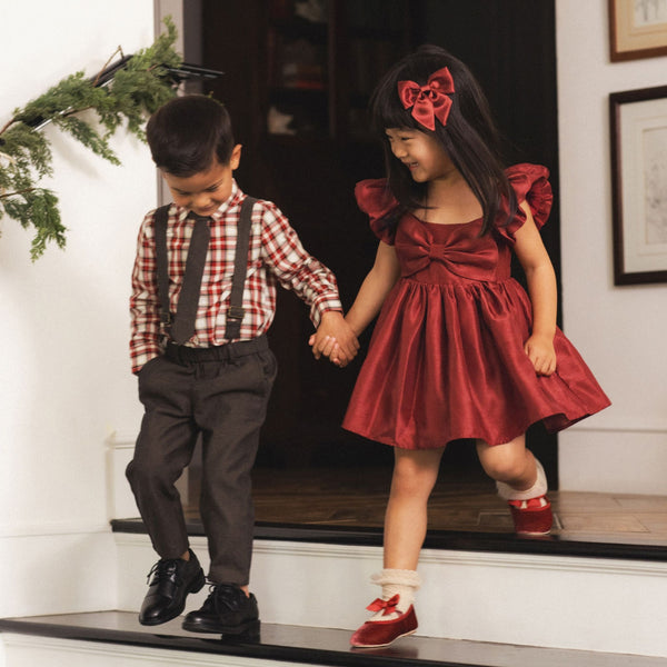 Noralee -  Harrison Button Down - Holiday Tartan