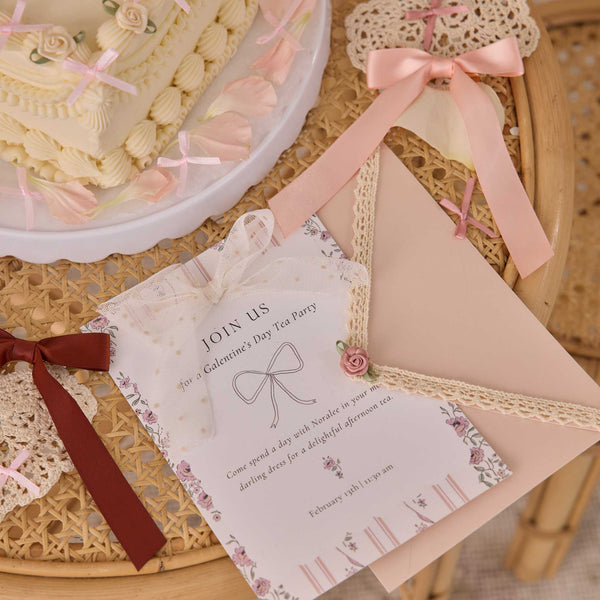 Noralee - Satin Ribbon Bows - Blush, Red, Pink