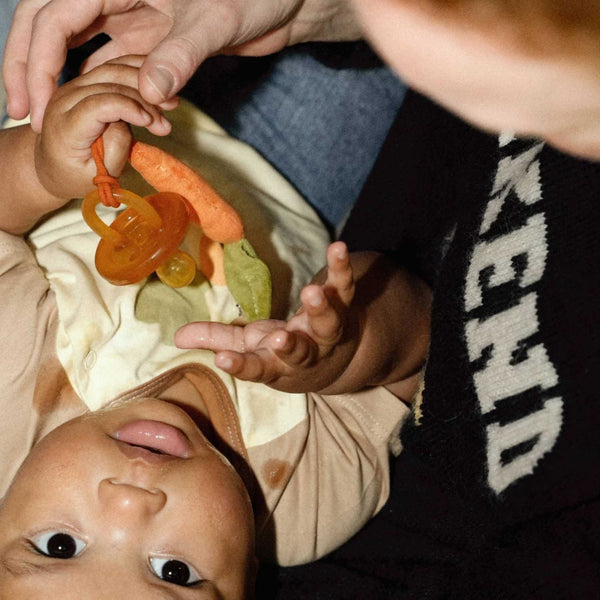Oli & Carol - Cathy the Carrot Pacifier Clip
