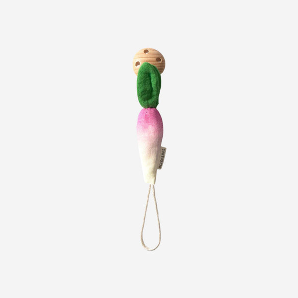 Oli & Carol - Ramona the Radish Pacifier Clip