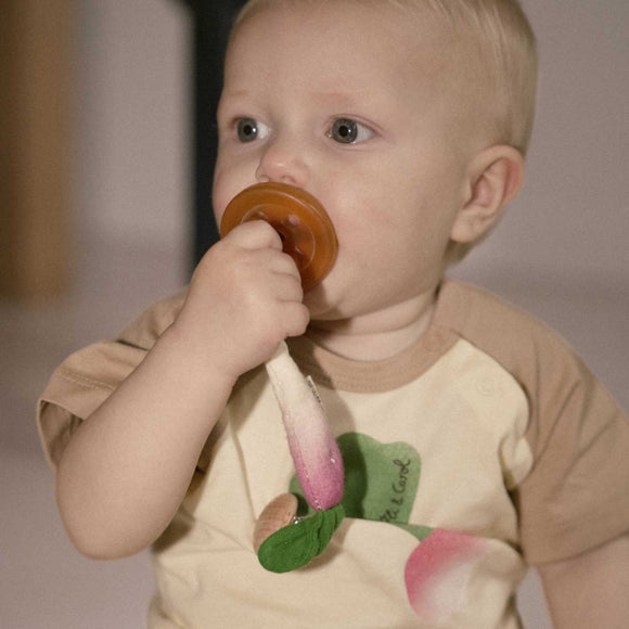 Oli & Carol - Ramona the Radish Pacifier Clip