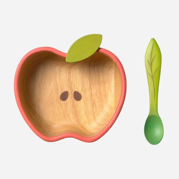 Oli & Carol US - Pepa the Apple Bowl & Spoon Set