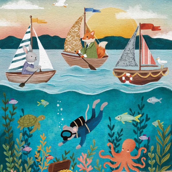 Once Upon a Puzzle U.S - Ocean Explorers 40 Piece Mini