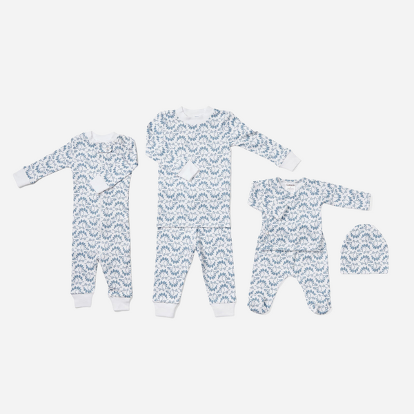 Lewis - Organic Cotton Pajama Set - Dino / Storm