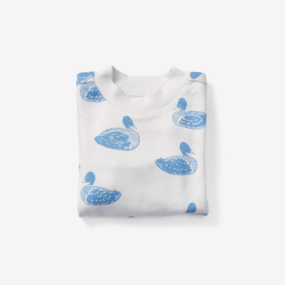 Lewis - Organic Cotton Pajama Set - Duck / Pond