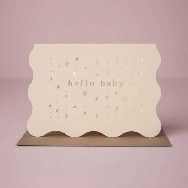 Stars Hello Baby Card