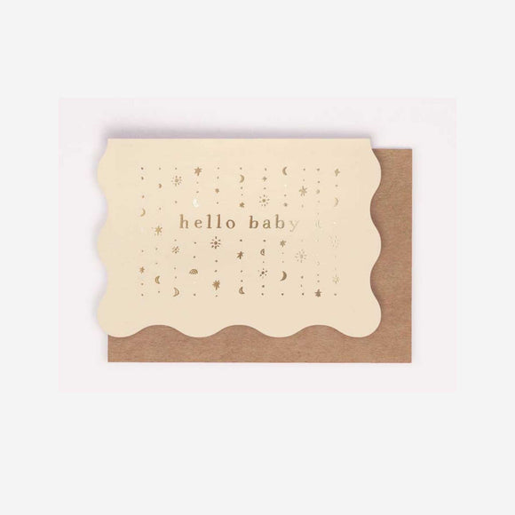 Stars Hello Baby Card