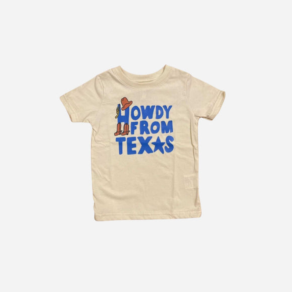 Parker Goods - Howdy From Texas Graphic Kids and Toddler T-Shirt
