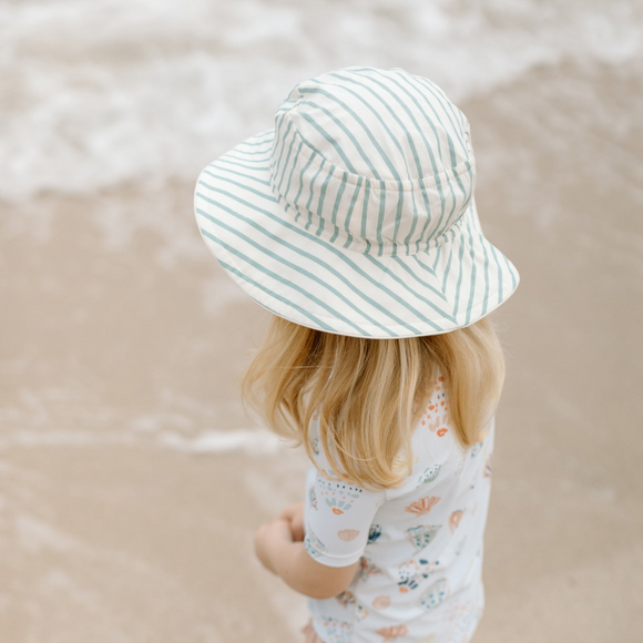 Pehr - Bucket Hat - Stripes Away Sea
