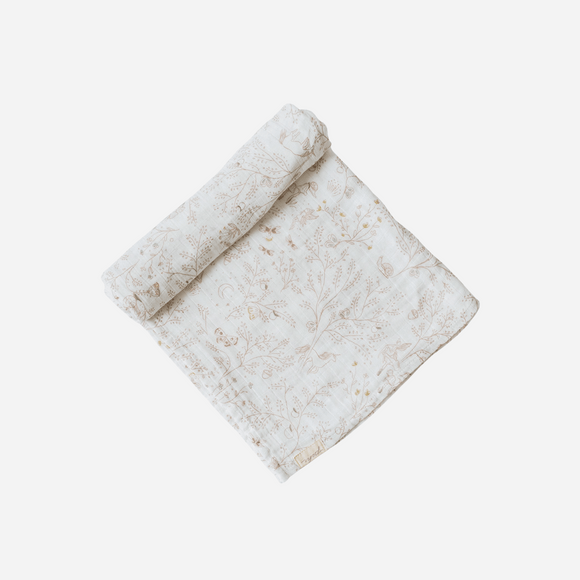 Pehr - Organic Cotton Muslin Swaddle - Secret Garden