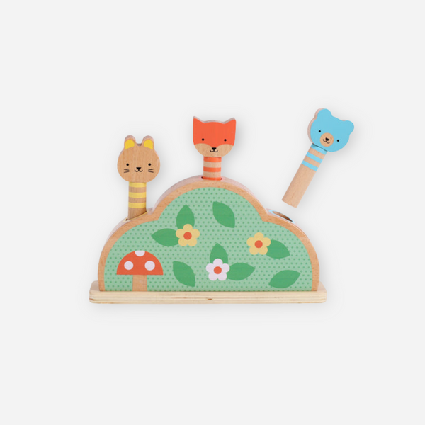 Petit Collage - Petit Friends Wooden Pop-Up Toy