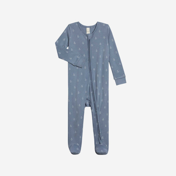 Colored Organics - Peyton Zipper Sleeper - Anchor / Sea + Powder