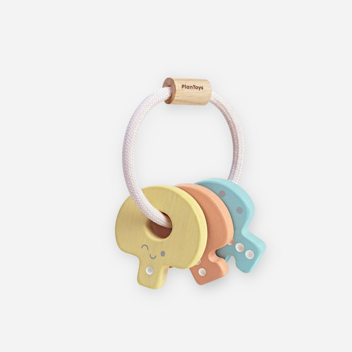 Plan Toys - Baby Key Rattle - Pastel – Dearly