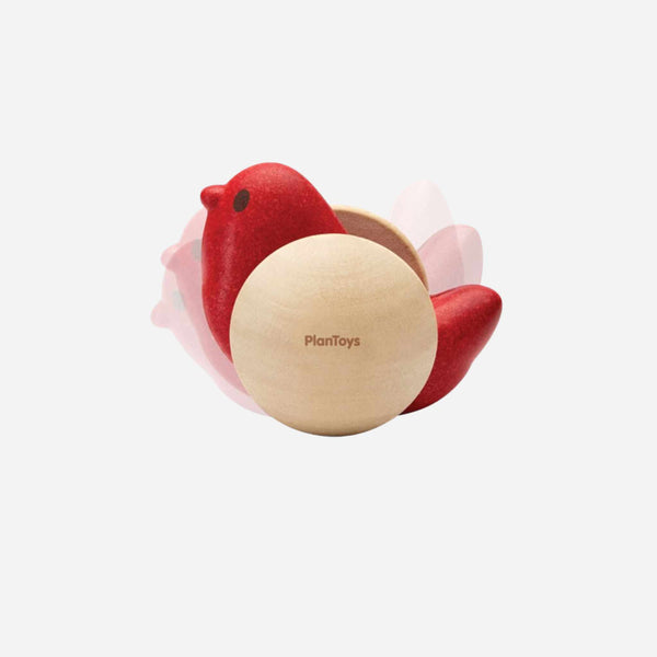 Plan Toys - Bird Roller - Red