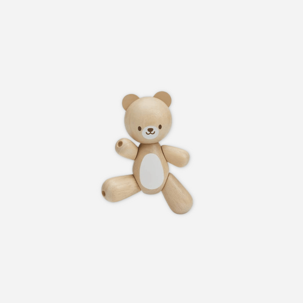 Plan Toys - Wooden Bear Clutching Toy For Baby