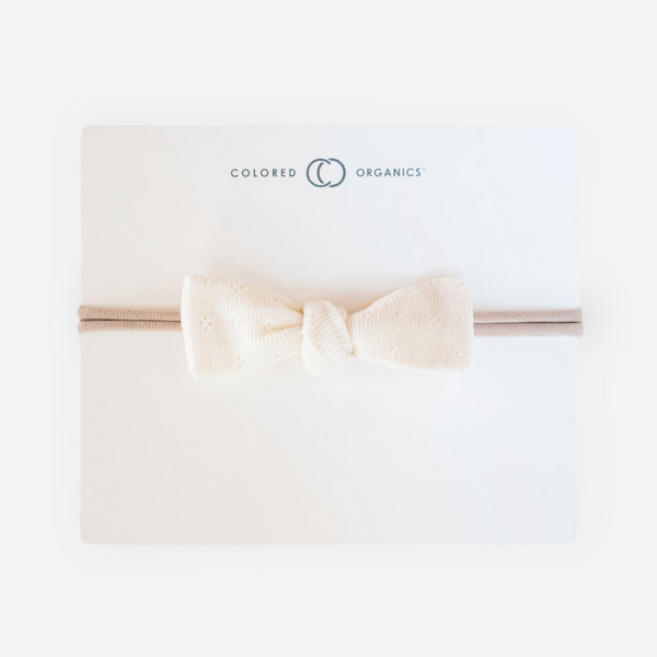 Colored Organics - Pointelle Dainty Soft Band Bow