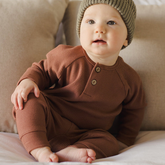 Quincy Mae - Woven Jumpsuit - Cranberry