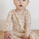 Quincy Mae - Bamboo Zip Footie - Bloom