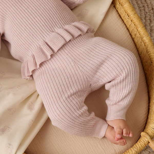 Quincy Mae - Rib Knit Legging - Lilac