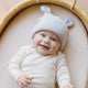 Quincy Mae - Baby Bear Beanie - Ice Blue