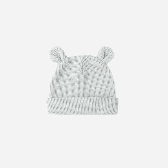 Quincy Mae - Baby Bear Beanie - Ice Blue