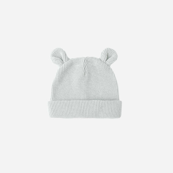 Quincy Mae - Baby Bear Beanie - Ice Blue