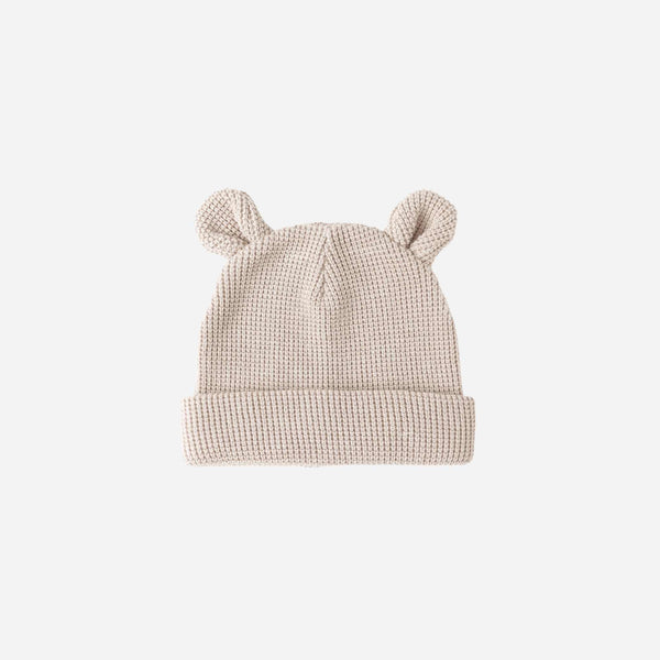 Quincy Mae - Baby Bear Beanie - Oat