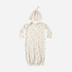 Quincy Mae - Bamboo Baby Gown + Hat Set - Trees