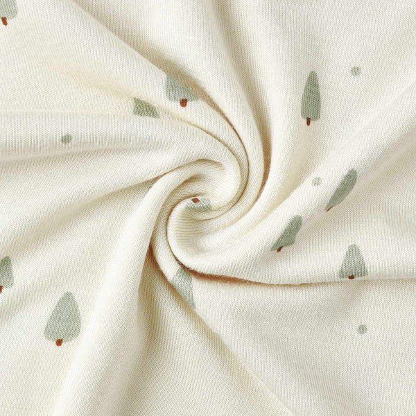Quincy Mae - Bamboo Baby Gown + Hat Set - Trees