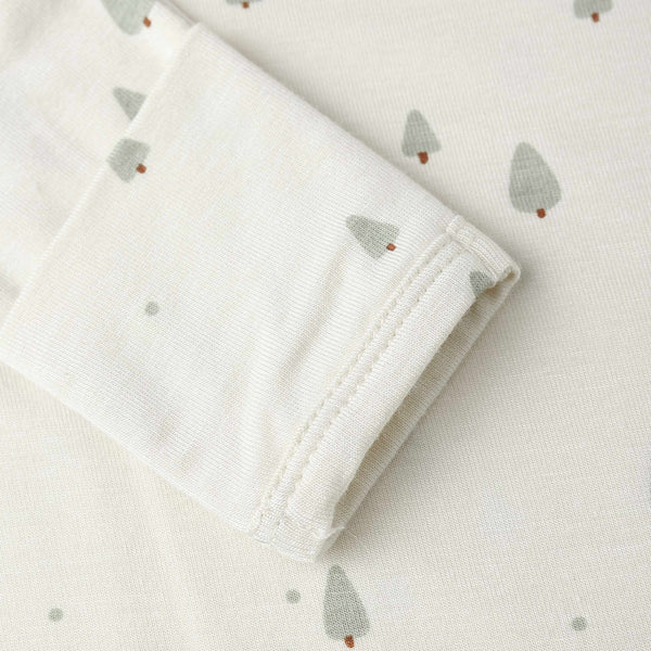 Quincy Mae - Bamboo Baby Gown + Hat Set - Trees